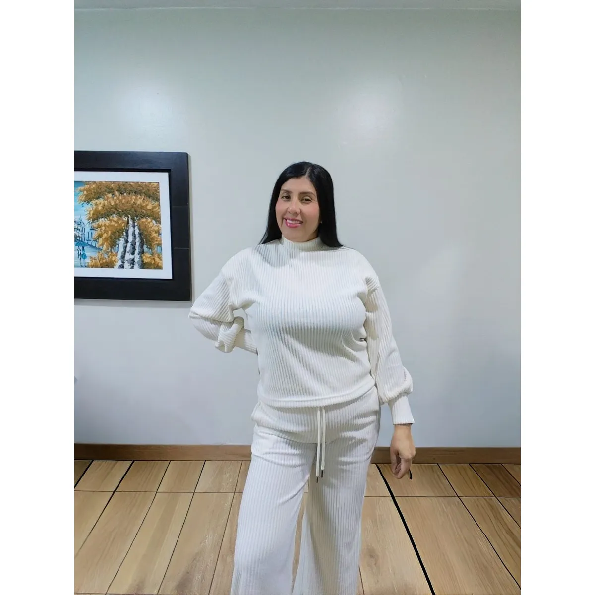 GENERICO - Conjunto Chompero Primiun  Polera mas  Pantalón Mujer