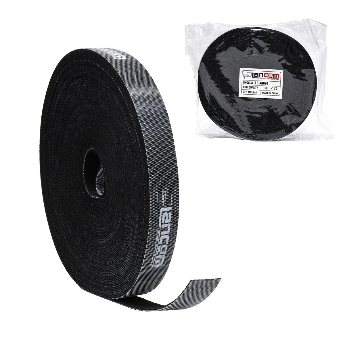 LANCOM - LANCOM CINTA VELCRO DE AJUSTE 14MM 20MTS PARA AMARRE GRIS