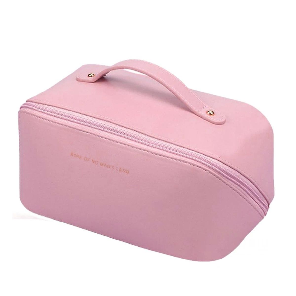 GENERICO - Neceser de Viaje para Cosmeticos en Rosado Y+Regalo Stickers