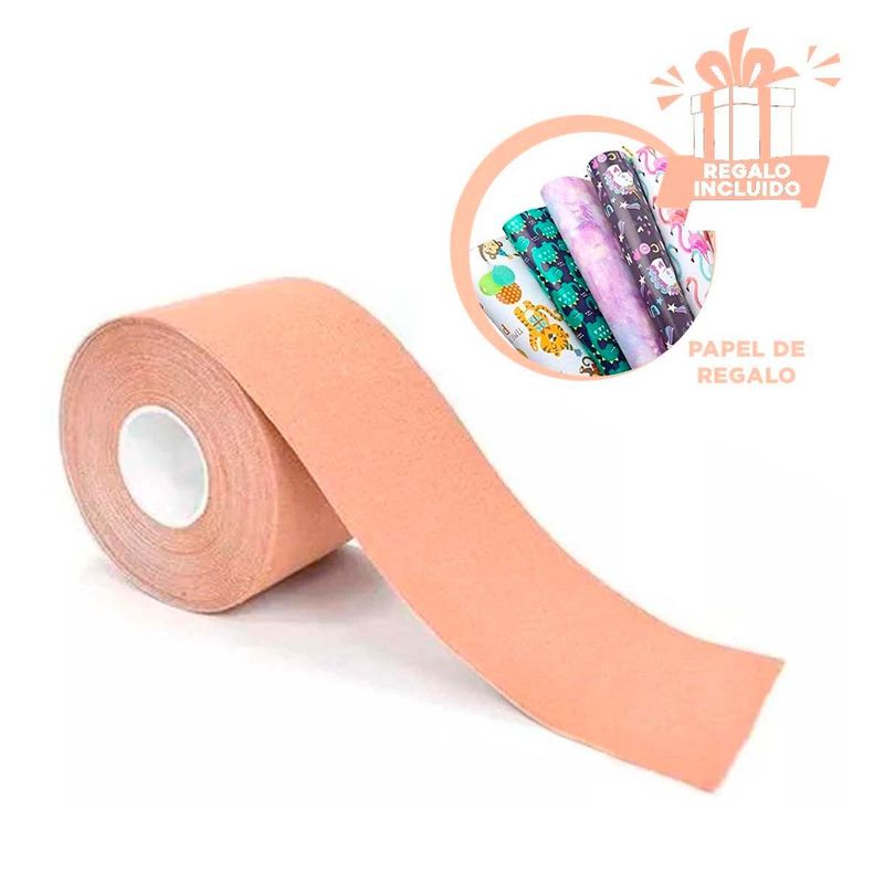 RYBIU IMPORT - Pack12 Tiras para Resaltar el Pecho Nude Y+Papel de Regalo