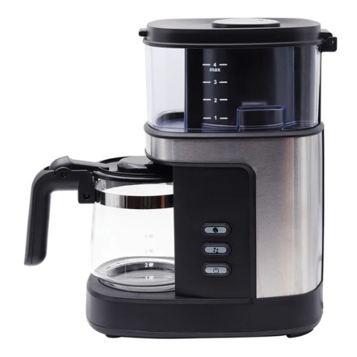 IMACO - Cafetera 4 tazas con Moledor de Cafe Imaco ICMG4070 Negro