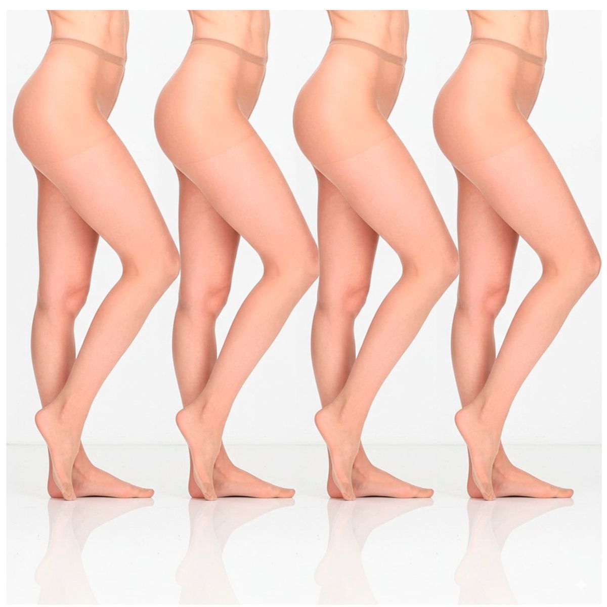 CAFFARENA - Pack X4 Panty Pret a Porte con Puntera 1112