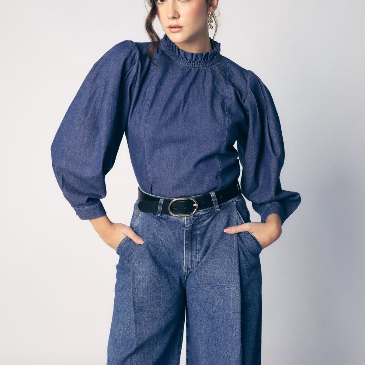 JHAN HIDS - Pantalón Ballon Denim Marella