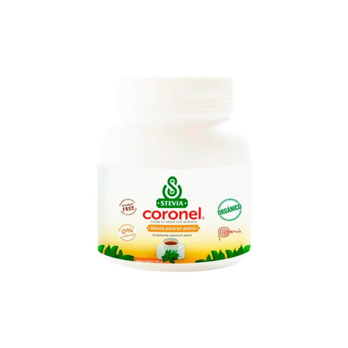 STEVIA CORONEL - Stevia Pura Orgánica en Polvo x 50 gr  - Stevia Coronel