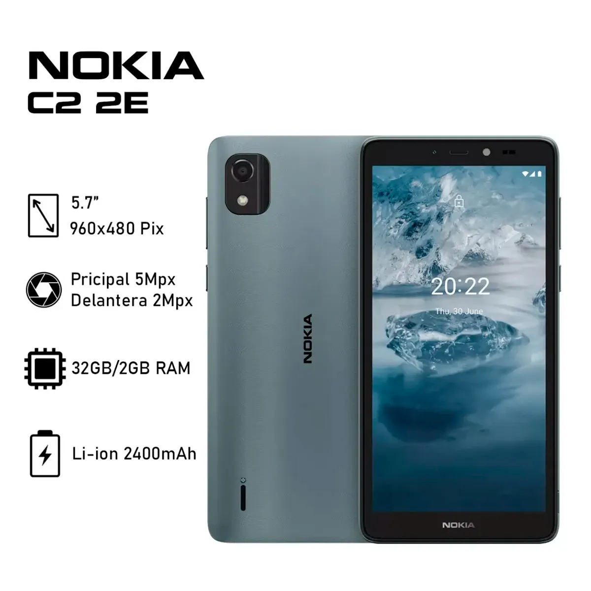 NOKIA - Nokia C2 32GB 2GB RAM AZUL