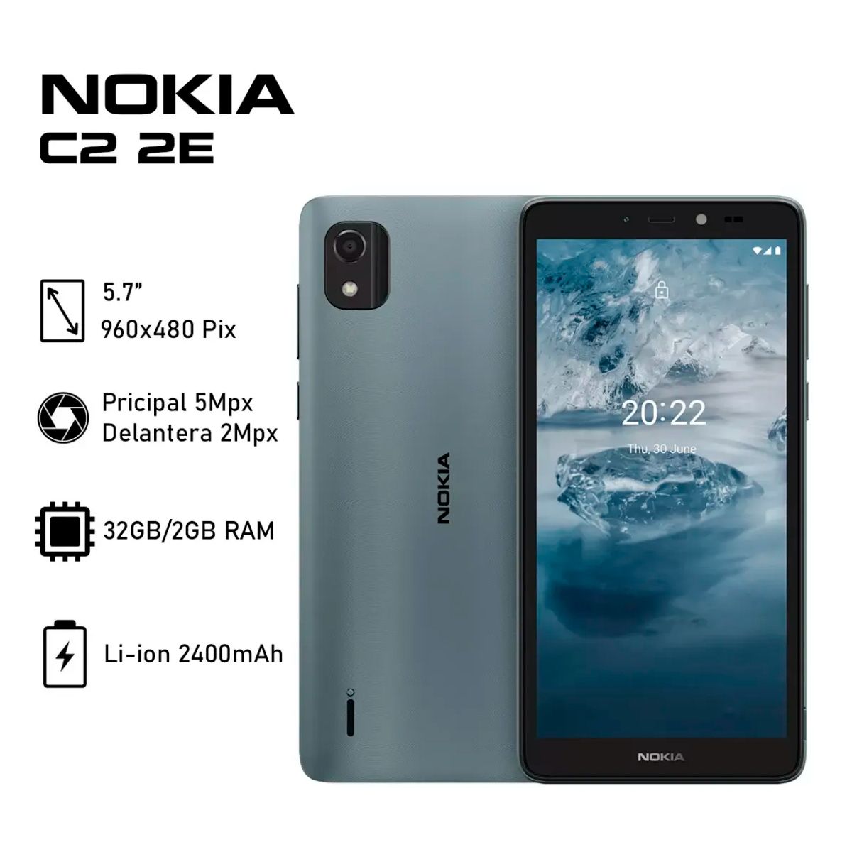 NOKIA - Nokia C2 32GB 2GB RAM AZUL