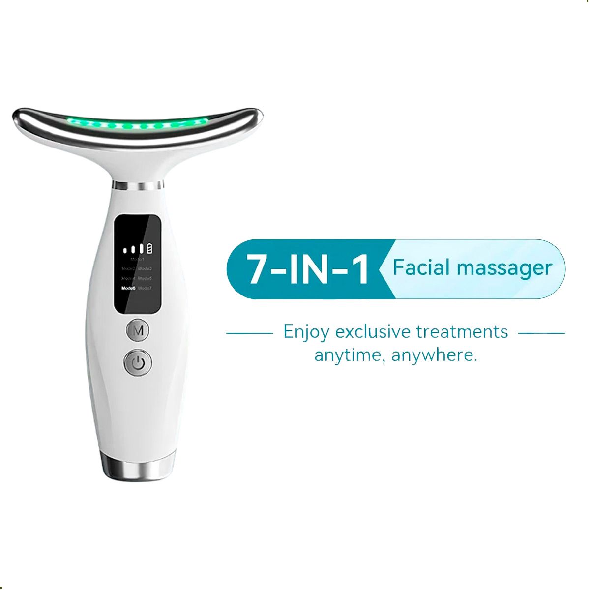 GENERICO - Dispositivo De Belleza Para El Cuello Y La Cara 7 Luces Led