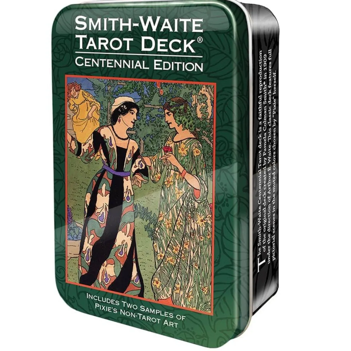 GENERICO - Smith-Waite Centennial Tarot Deck - Mini Cartas de Tarot Smith Waite -Caja metal