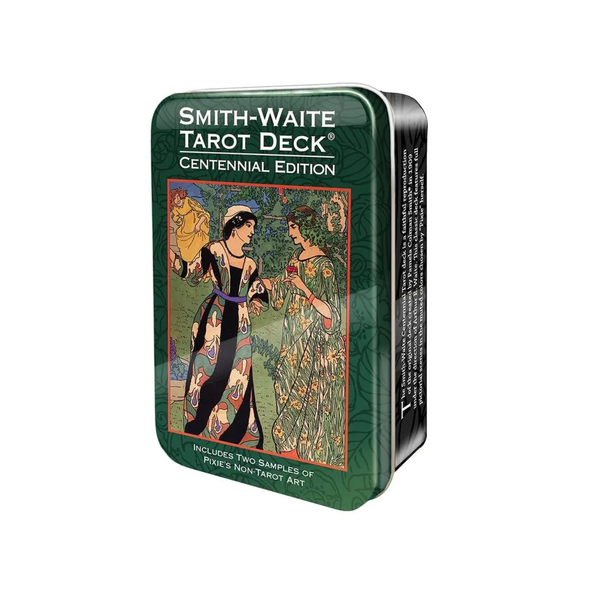 GENERICO - Smith-Waite Centennial Tarot Deck - Mini Cartas de Tarot Smith Waite -Caja metal