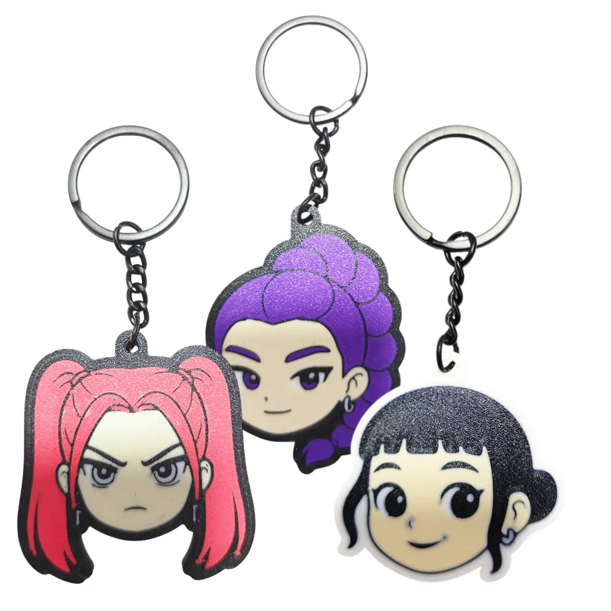 GENERICO - Pack 5 llaveros K-pop Kpop Demon Hunters