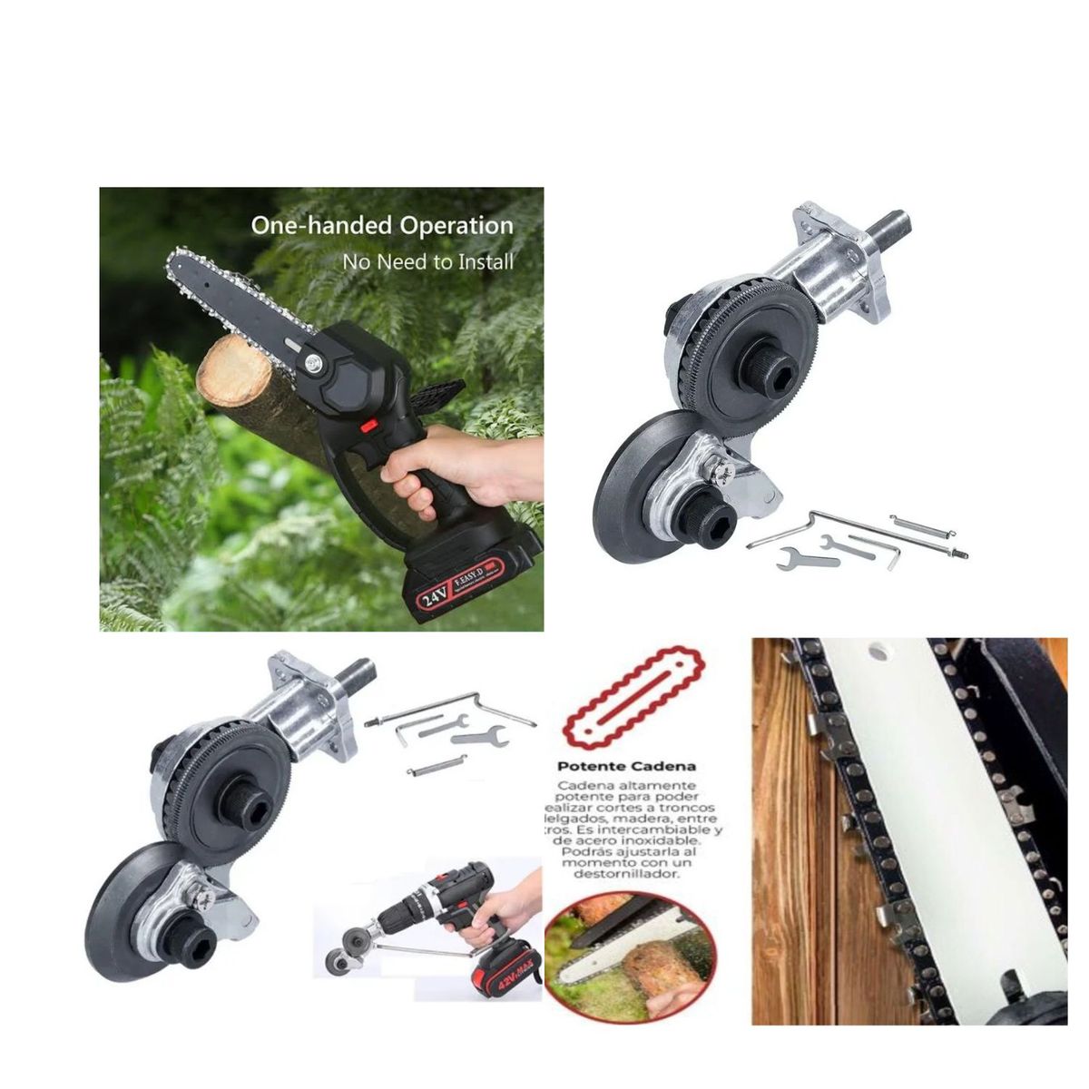 GENERICO - Motosierra De 6 Pulgadas + Cortador De Calamina