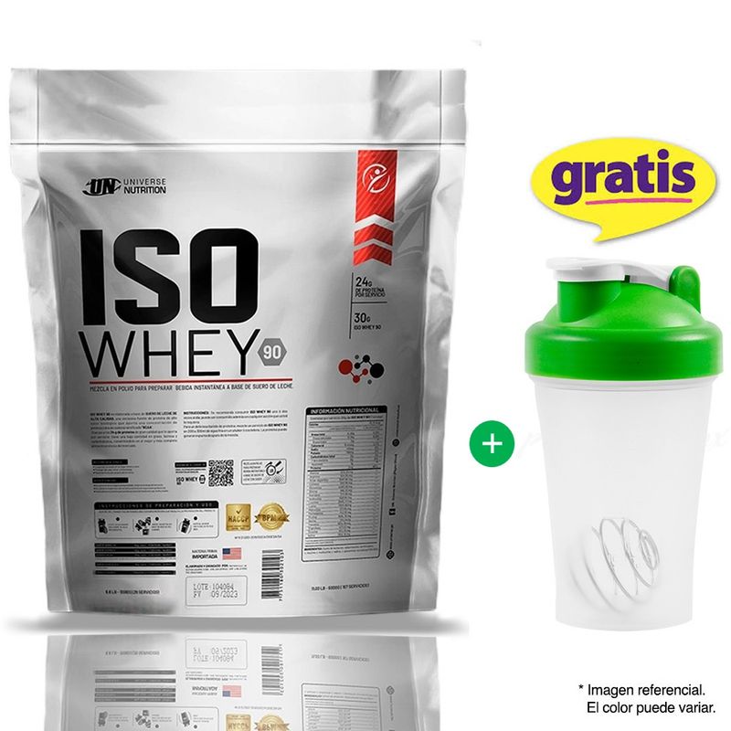 UNIVERSE NUTRITION - ISO WHEY 90 5 kilos proteína isolatada Vainilla + Obsequio