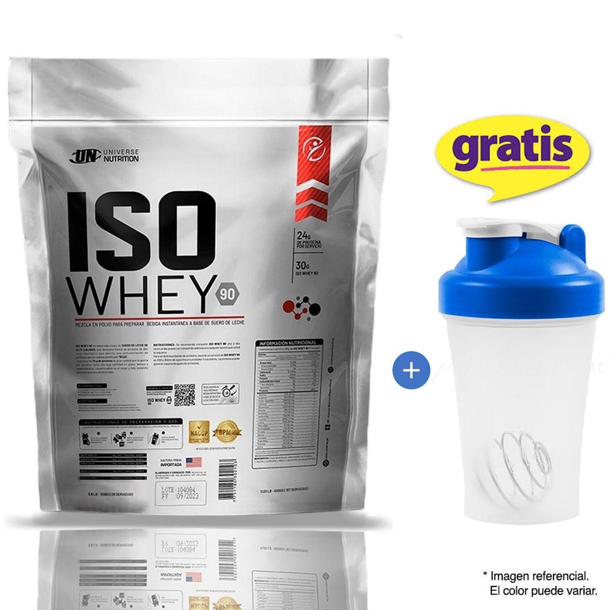 UNIVERSE NUTRITION - ISO WHEY 90 DE 5KG UNIVERSE NUTRITION VAINILLA + SHAKER