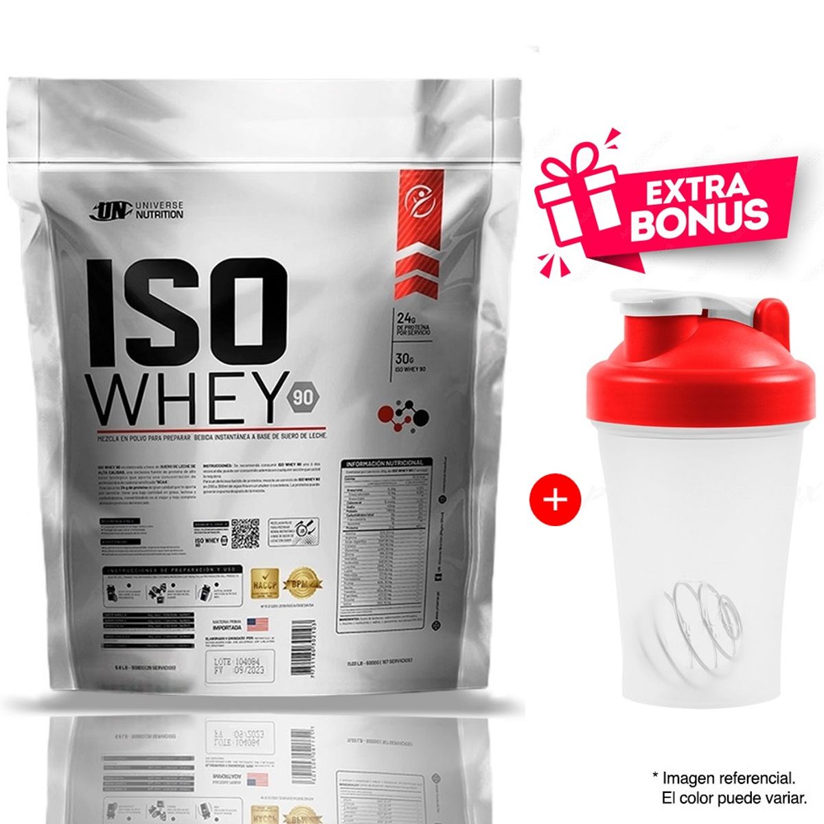 UNIVERSE NUTRITION - Proteína Universe Nutrition Iso Whey 90 5 Kg Vainilla + shaker