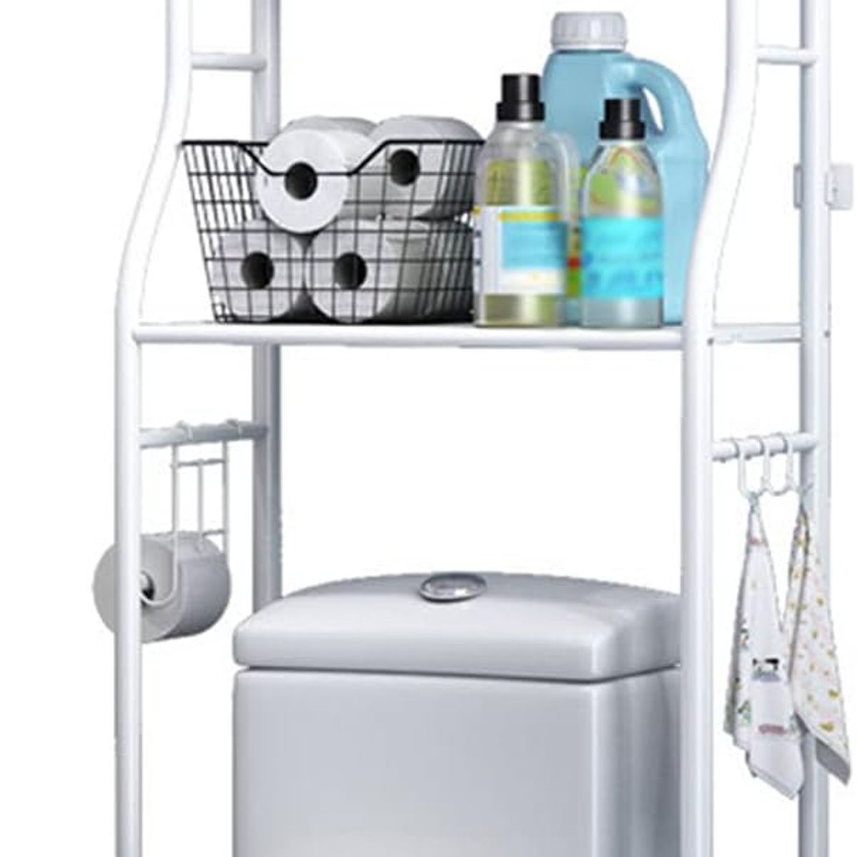 GENERICO - Repisa para Baño Organizador 3 Niveles Blanco