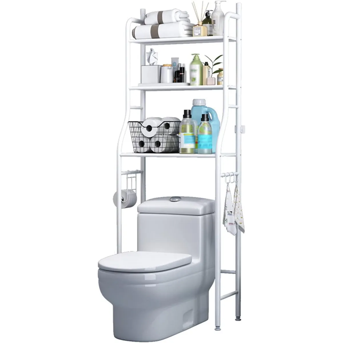 GENERICO - Repisa para Baño Organizador 3 Niveles Blanco