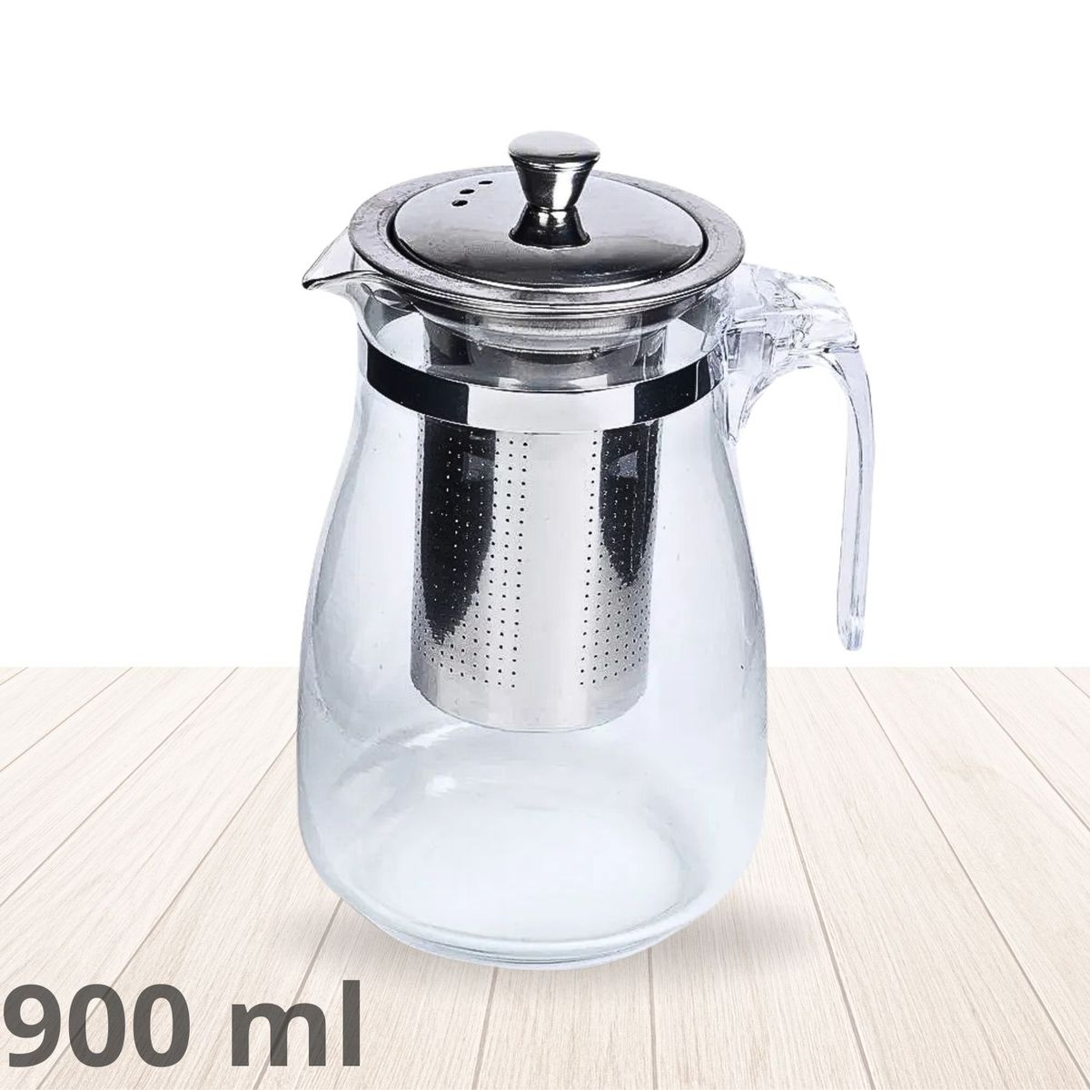 ICHIMATSU - Tetera de vidrio borosilicato con filtro 900 ml