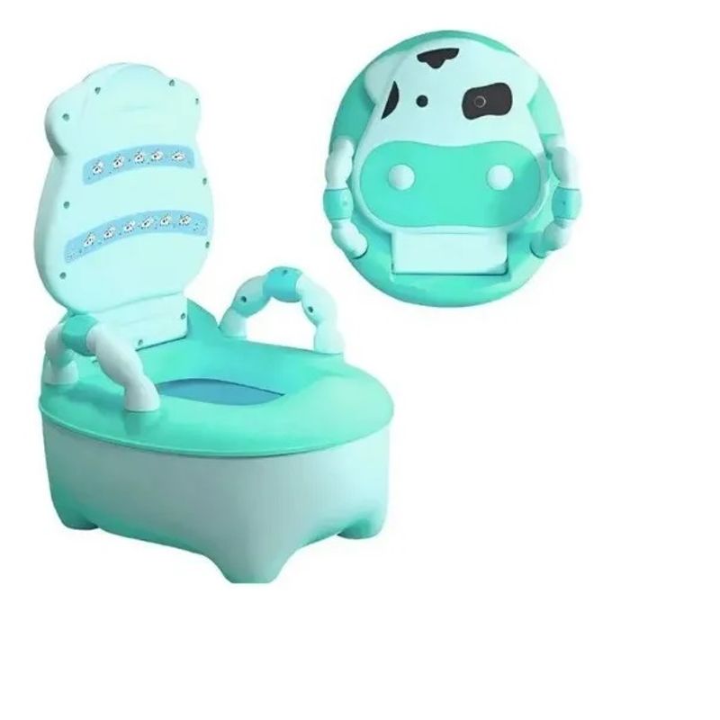 GENERICO - Bacín de Entrenamiento para Bebé Niños Vaquita Verde