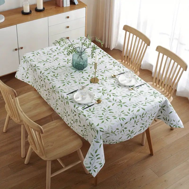 PUREPOWER - Mantel PVC Hojas Impermeable 140x180cm para Decoración de Mesas