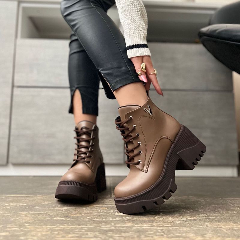 Botines Con Pasador Y Taco Botines Para Mujer Maribu 864-U400-Mie