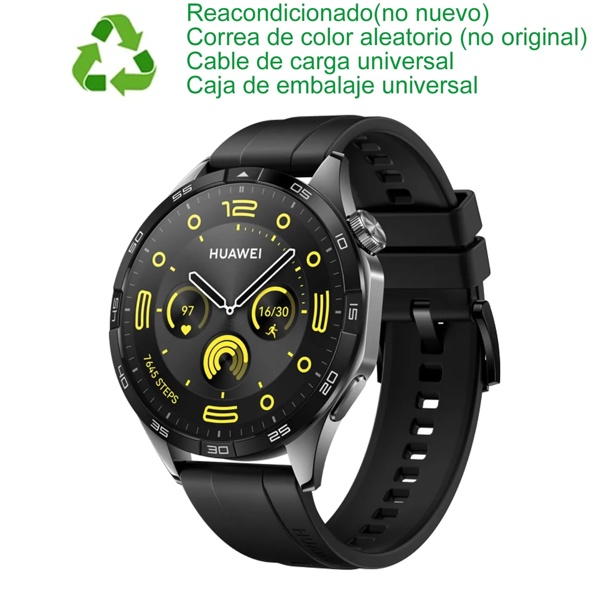 HUAWEI - Huawei GT 4 46mm Bluetooth Nergo Reacondicionado(Semi Nuevo)