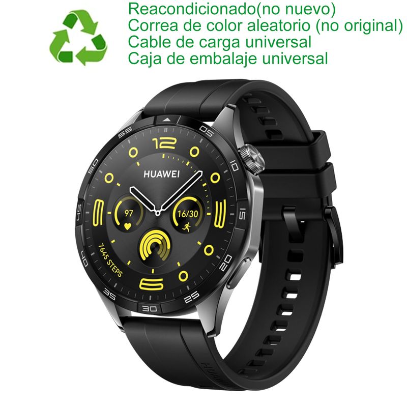 HUAWEI - Huawei GT 4 46mm Bluetooth Nergo Reacondicionado(Semi Nuevo)