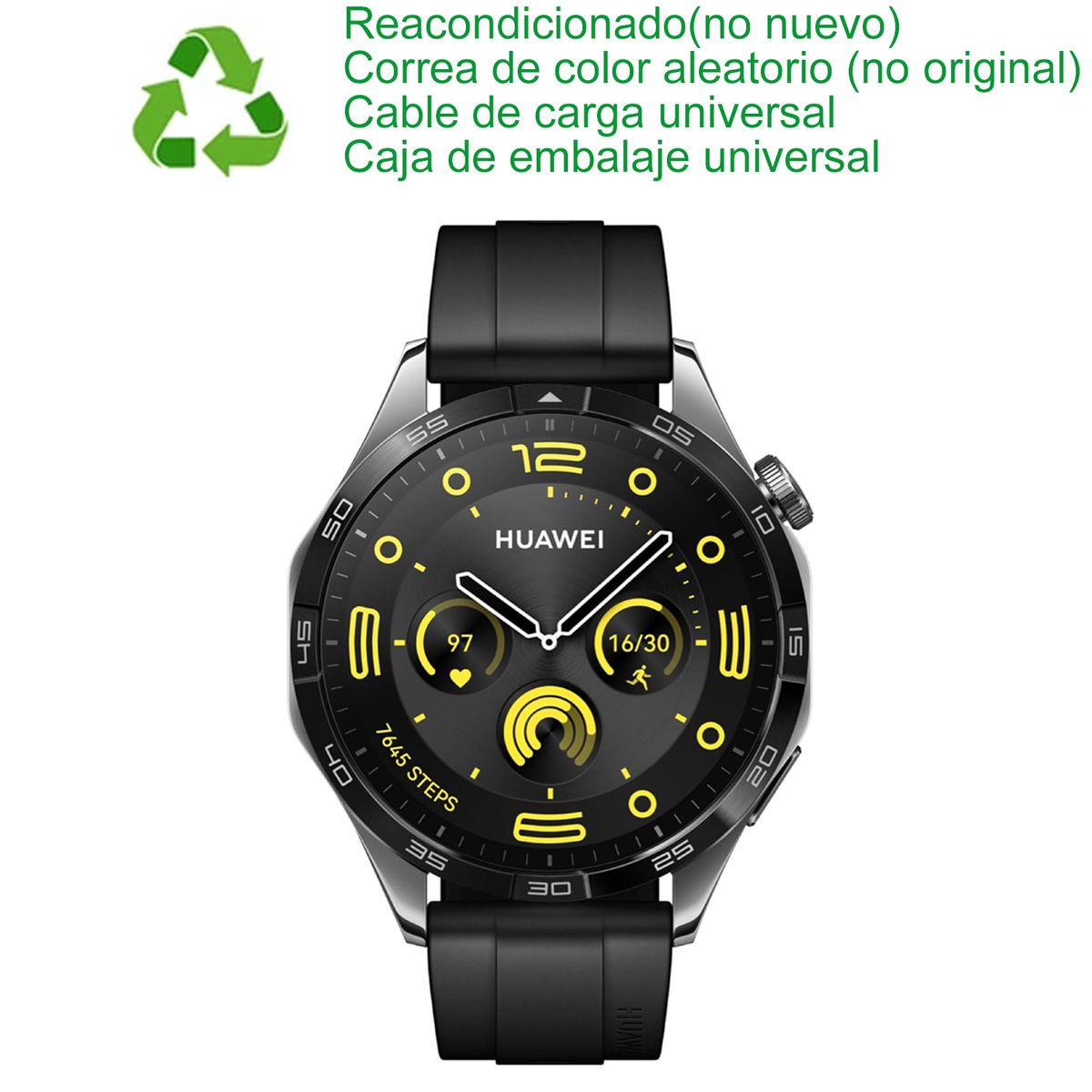 HUAWEI - Huawei GT 4 46mm Bluetooth Nergo Reacondicionado(Semi Nuevo)