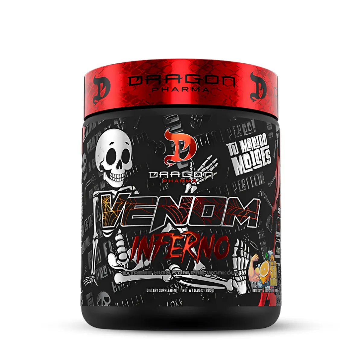 DRAG PHARMA - Venom Inferno Pre entreno Dragon Pharma - Brazo de 50 Limón