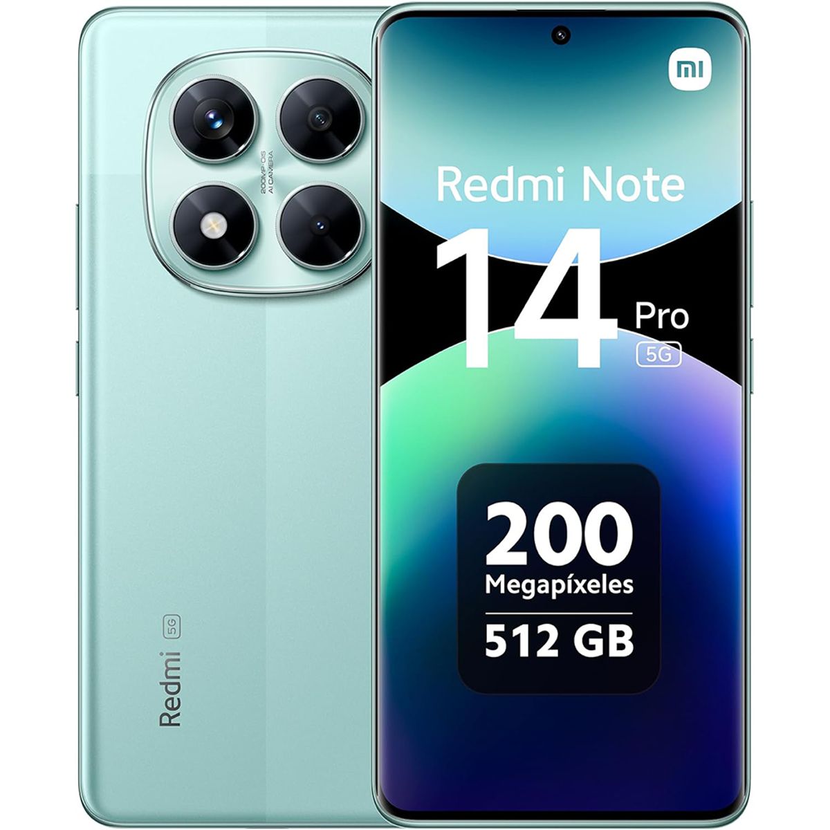 XIAOMI - Teléfonn Xiaomi Redmi Note 14 Pro 5G 12GB 512GB Dual Sim Verde-CHN 24090RA29G