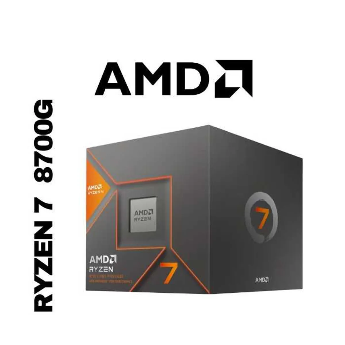 AMD - Computadora PC Completa Ryzen 7 8700G RAM 16GB SSD 500GB MONITOR 24" FULL HD