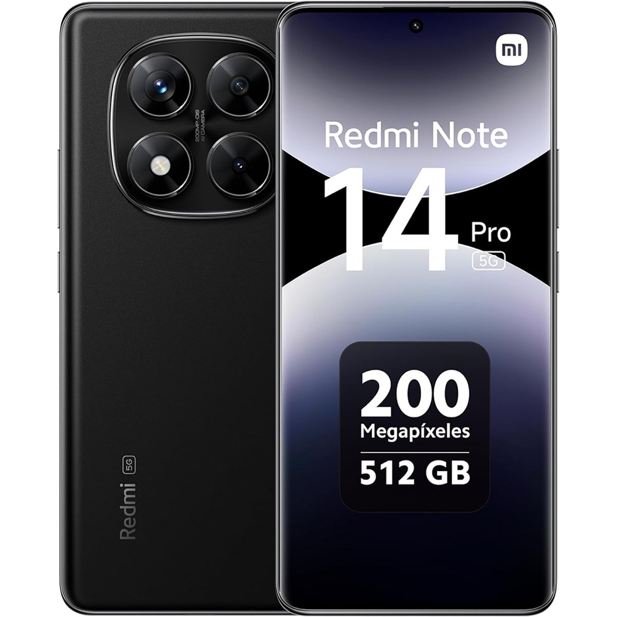 XIAOMI - Teléfonn Xiaomi Redmi Note 14 Pro 5G 12GB 512GB Dual Sim Negro-CHN 24090RA29G