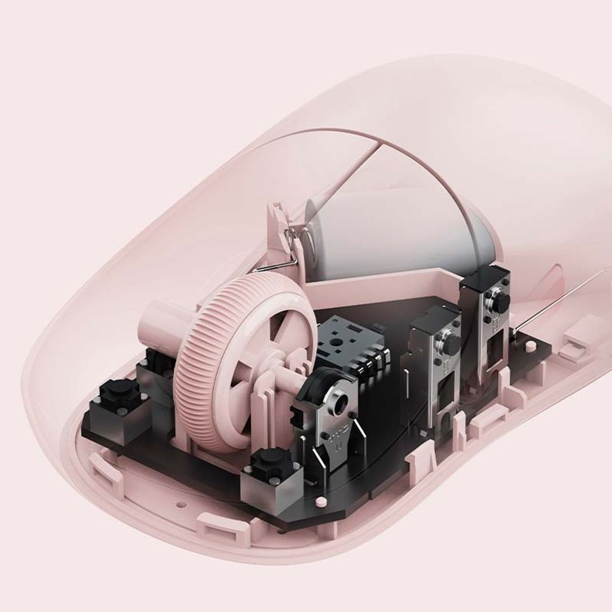 XIAOMI - MOUSE INALAMBRICO - BT XIAOMI 3 1200 DPI - ROSADO