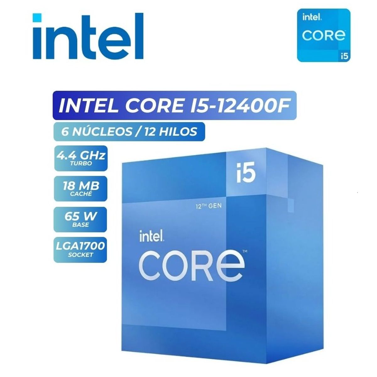 INTEL - Computadora PC Gamer Intel Core i5 12400F RAM 16GB DDR5 SSD 1TB RTX 5060 8GB