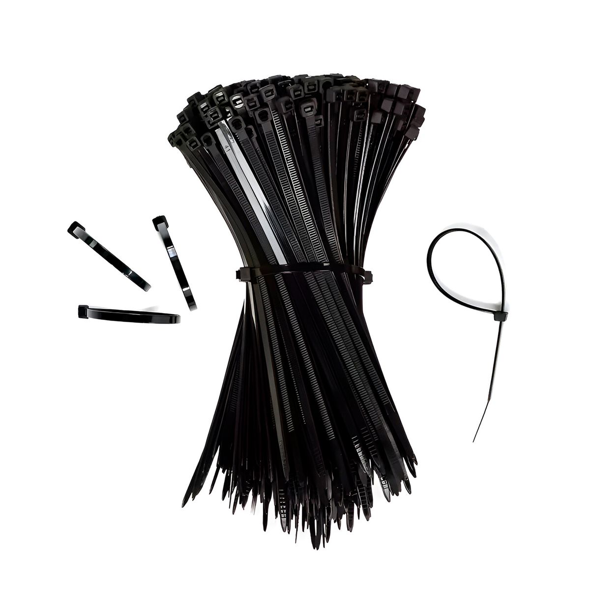 GENERICO - Bolsa Cintillos Nylon De 100 Unidades Alta Resistencia