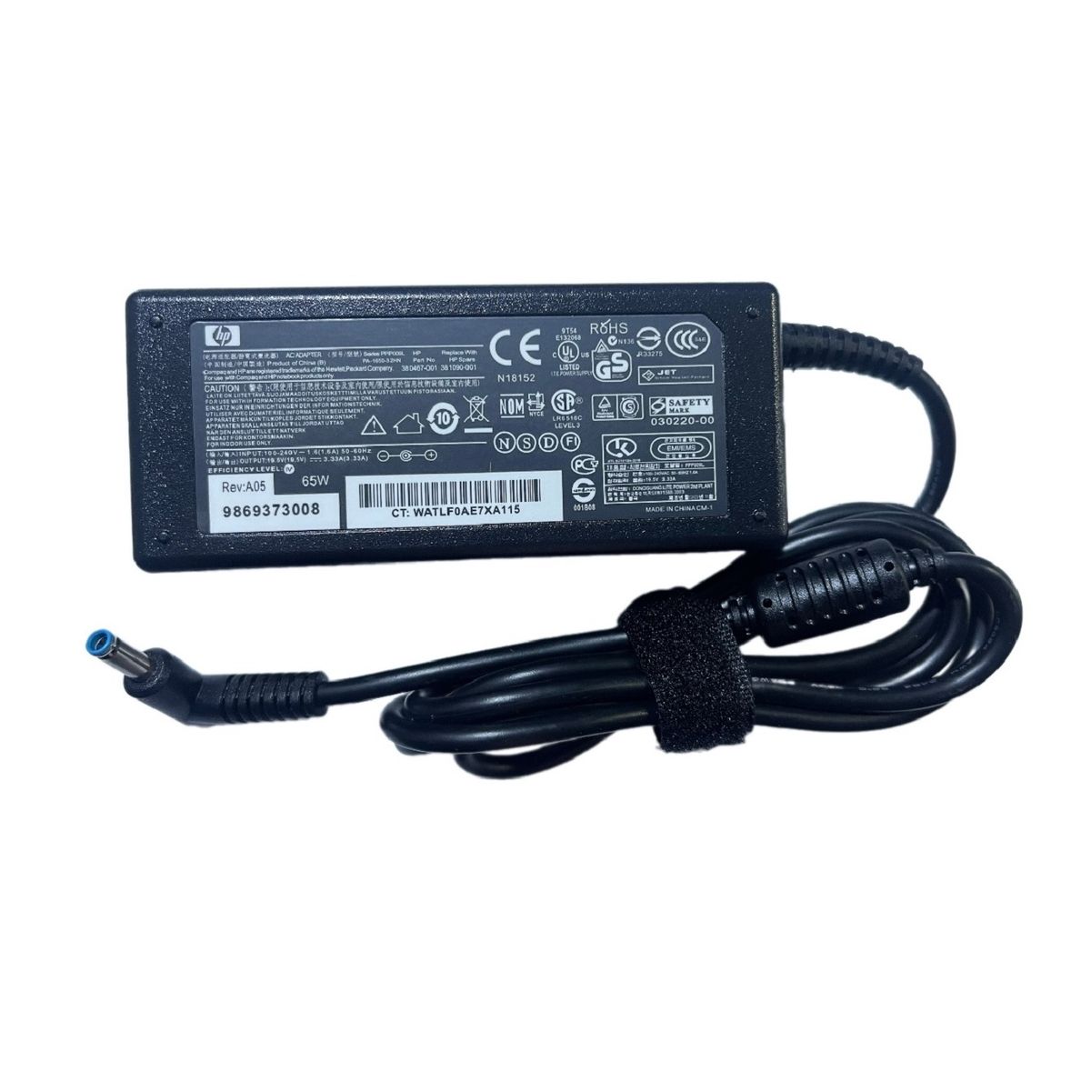 GENERICO - Cargador Para Hp 19.5V 3.33A  (4.5*3.0 65w punta azul
