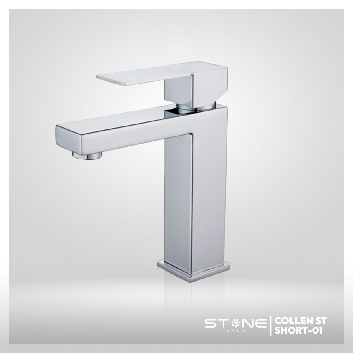 STONE - MEZCLADORA MONOCOMANDO PBOWL COLLEN SHORT ST-01 CROMADO STONE