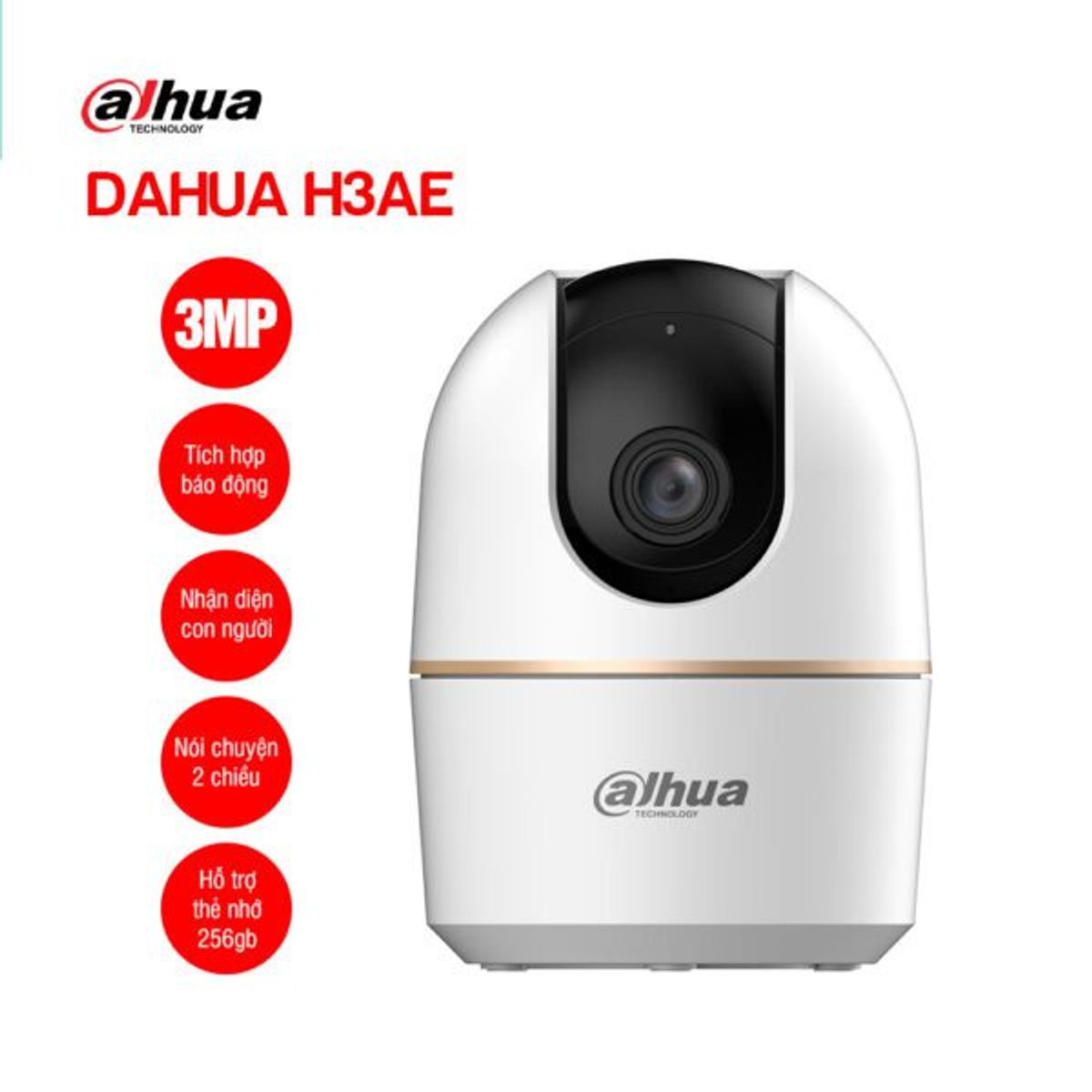 DAHUA - H3a Cámara de red Wi-Fi de 3 MP Dahua