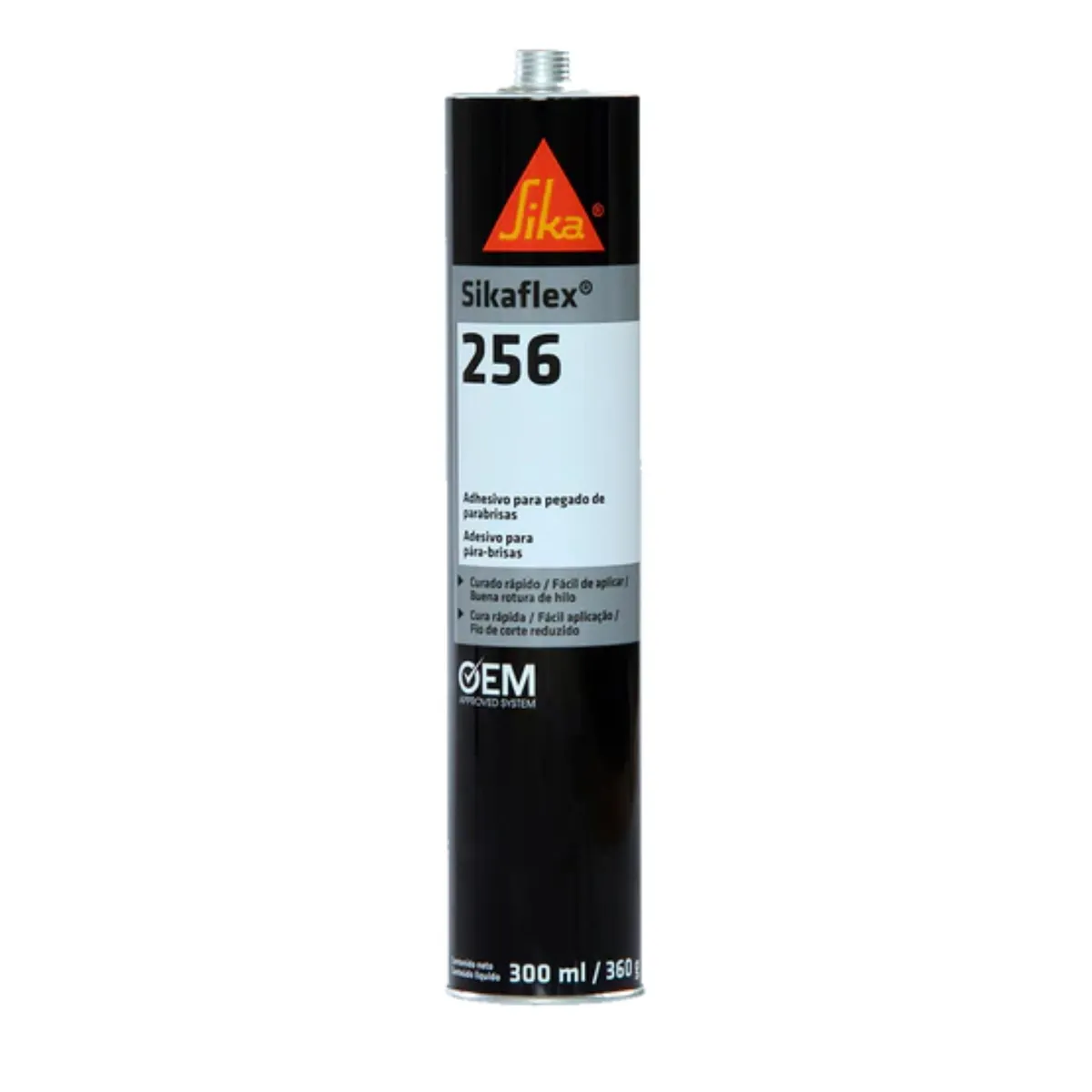 SIKA - ADHESIVO PARA PARABRISAS SIKAFLEX 256 (NEGRO) - 300ML