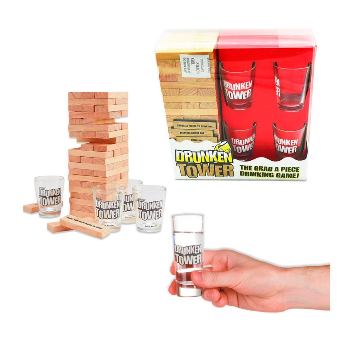 GENERICO - Juego de Mesa para Adultos Drunken Tower Fiesta
