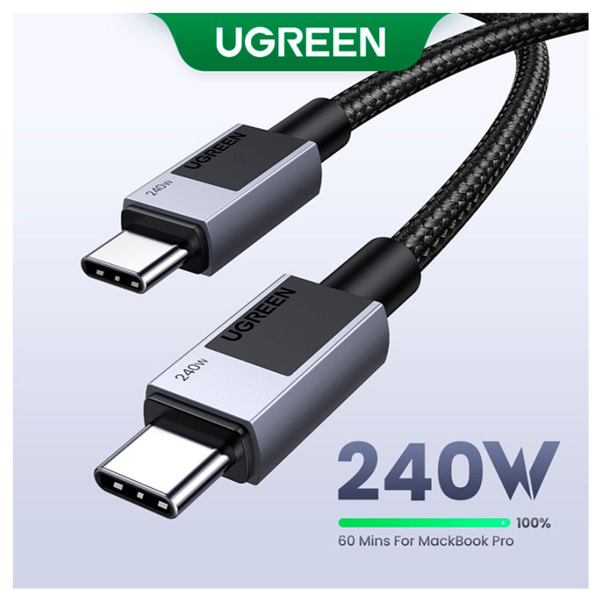 UGREEN - CableTipo C 240W Ugreen Carga Rápida PD31 1metro