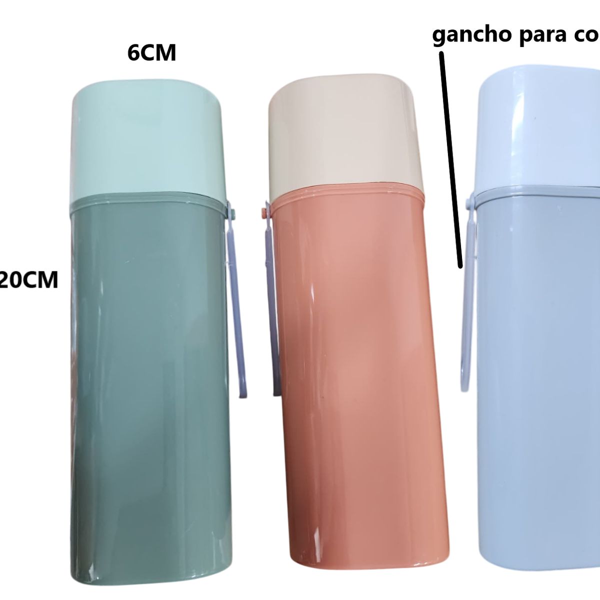 GENERICO - Pack 4 estuche porta cepillo 20x6cm