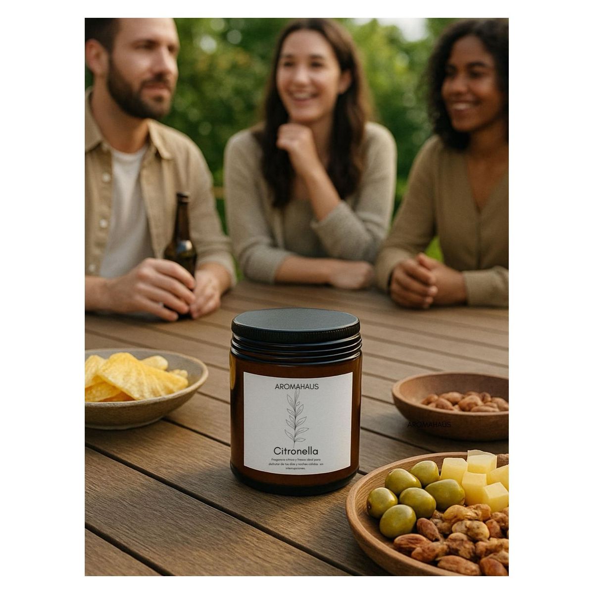 GENERICO - Vela de  Citronela ambar 100 gramos