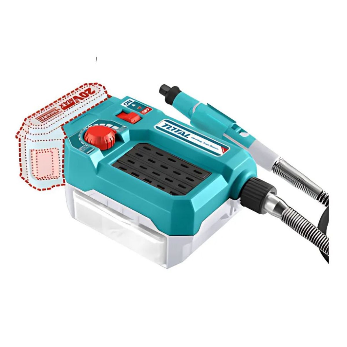 GENERICO - Mini Rectificadora LI-ION Inalámbrica 20v - TMGLI20011