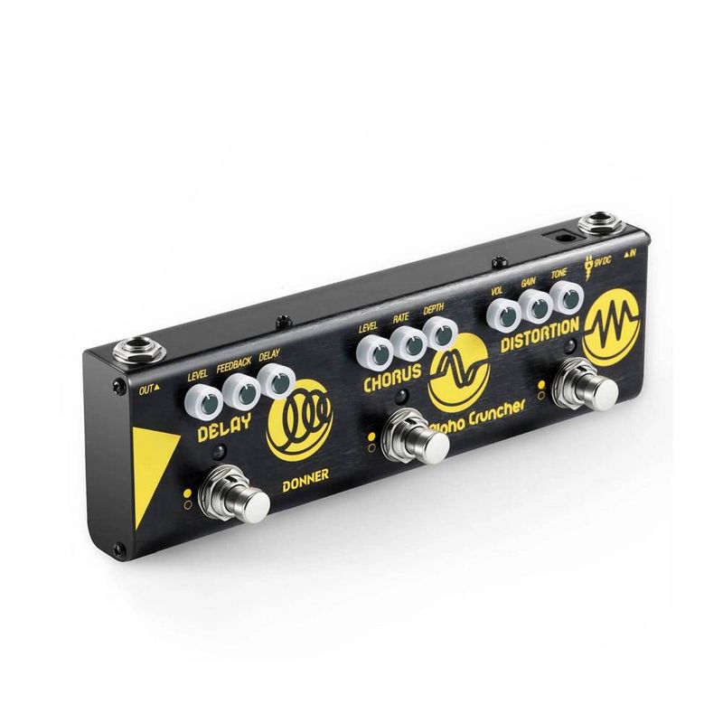 DONNER - Pedal Multiefecto 3 En 1 EC962 para Guitarra Electrica