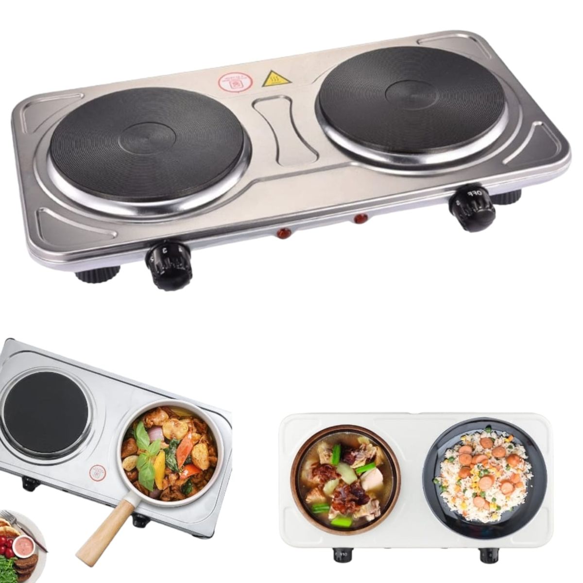 OEM - Cocina Eléctrica Boma 200k-1s 2 Hornillas Industrial