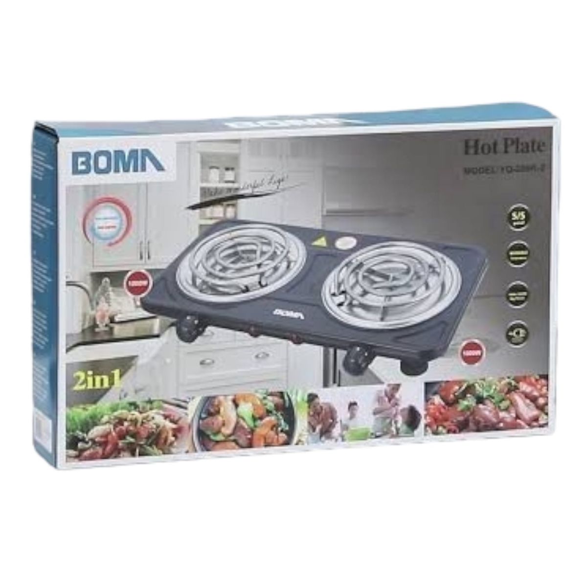 OEM - Cocina Boma Dos Hornillas Electrica 1000watts