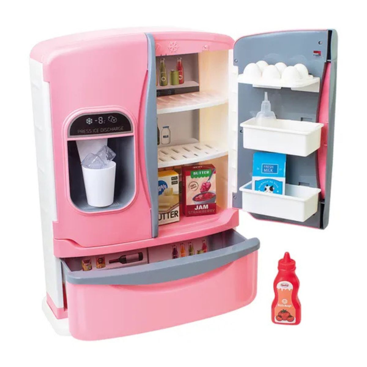 GENERICO - Refrigerado Con Accesorios LuzSonido Y Dispensador De Hielo