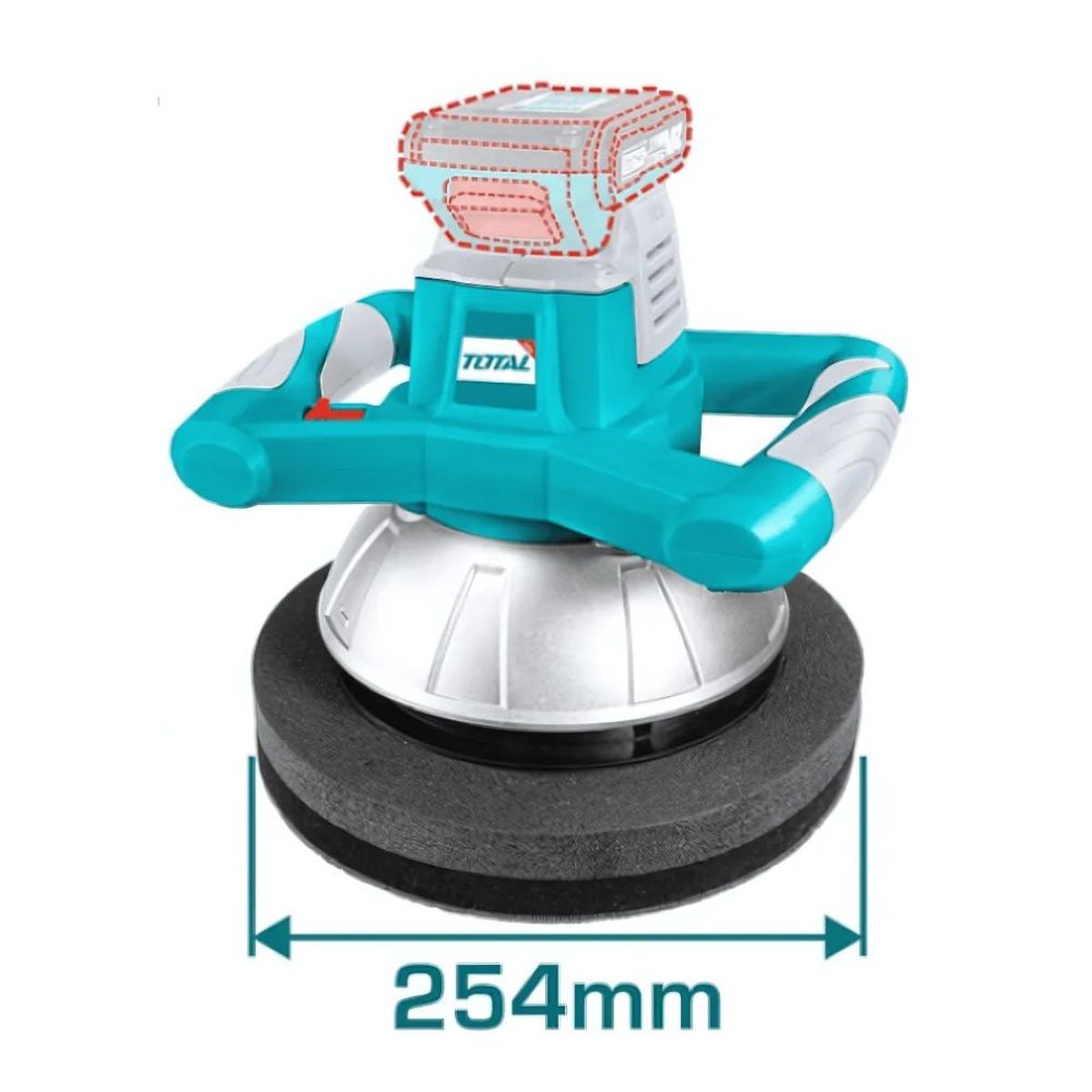TOTAL TOOLS - PULIDORA 254MM 20V 2500RPM INDUSTRIAL - TOPLI2001