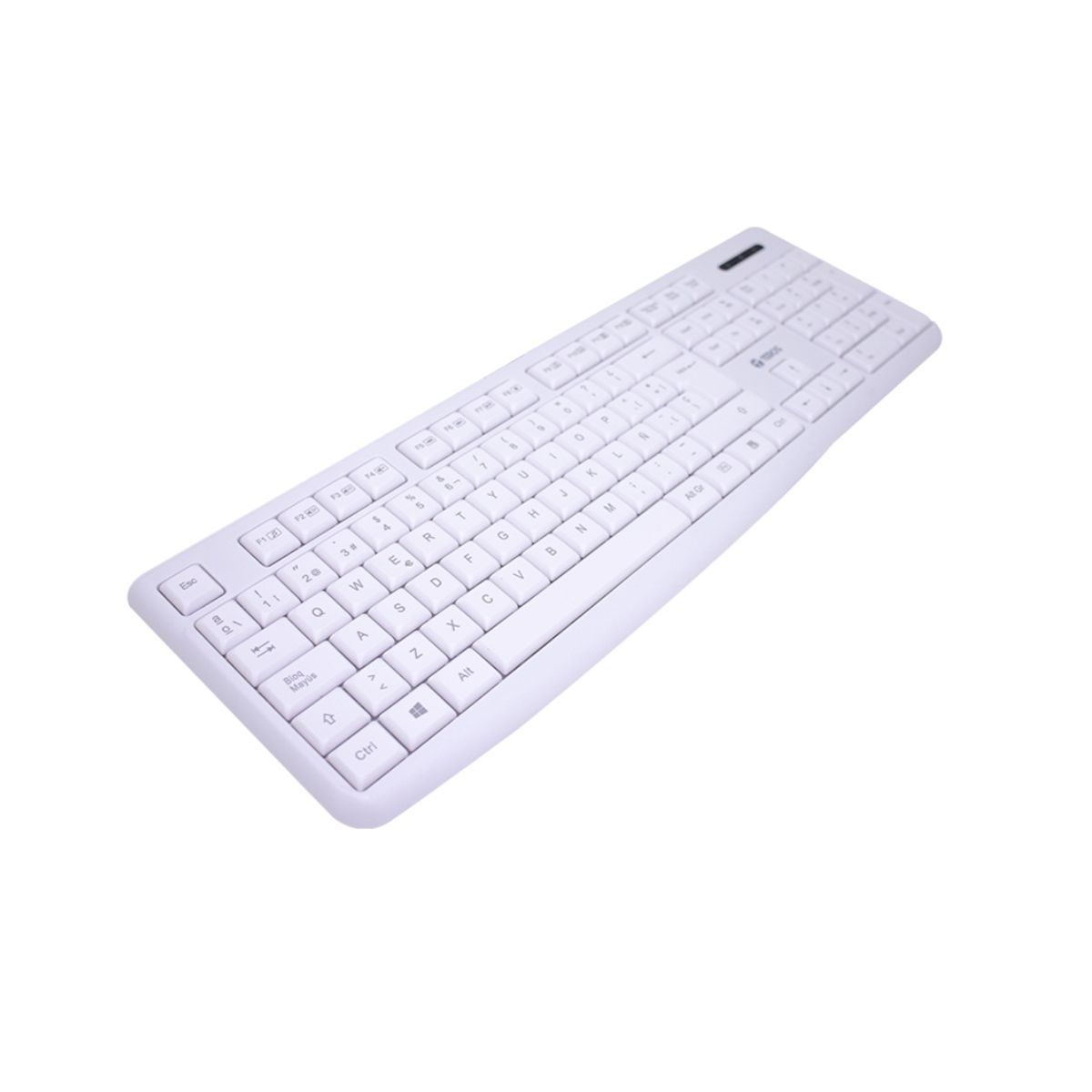 TEROS - Teclado Estándar Te-4069s Multimedia Usb 2.0 Español Blanco
