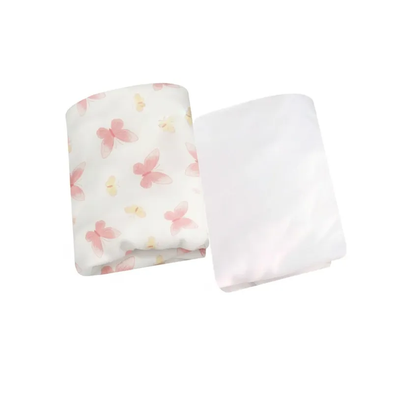 SESAMO - Sábanas para Colecho Bajeras Bebé 100% Algodón x2 Mariposas